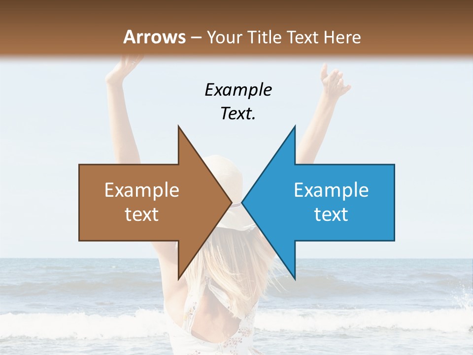 Coast Sunrise Portrait PowerPoint Template