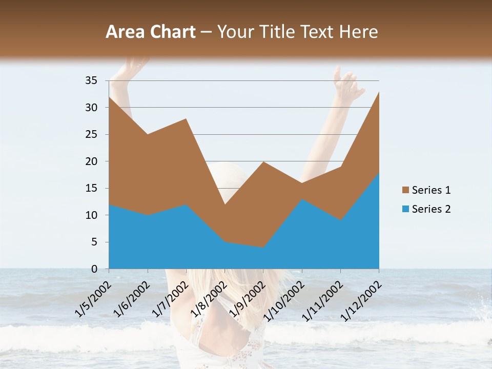 Coast Sunrise Portrait PowerPoint Template