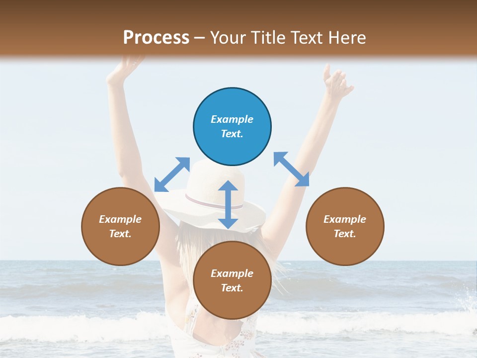 Coast Sunrise Portrait PowerPoint Template