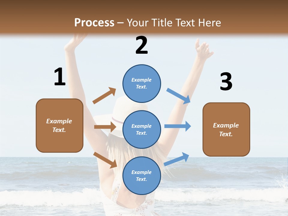 Coast Sunrise Portrait PowerPoint Template