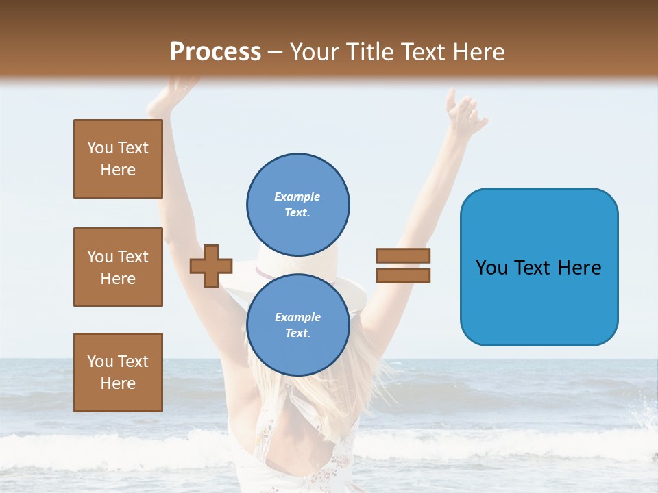 Coast Sunrise Portrait PowerPoint Template