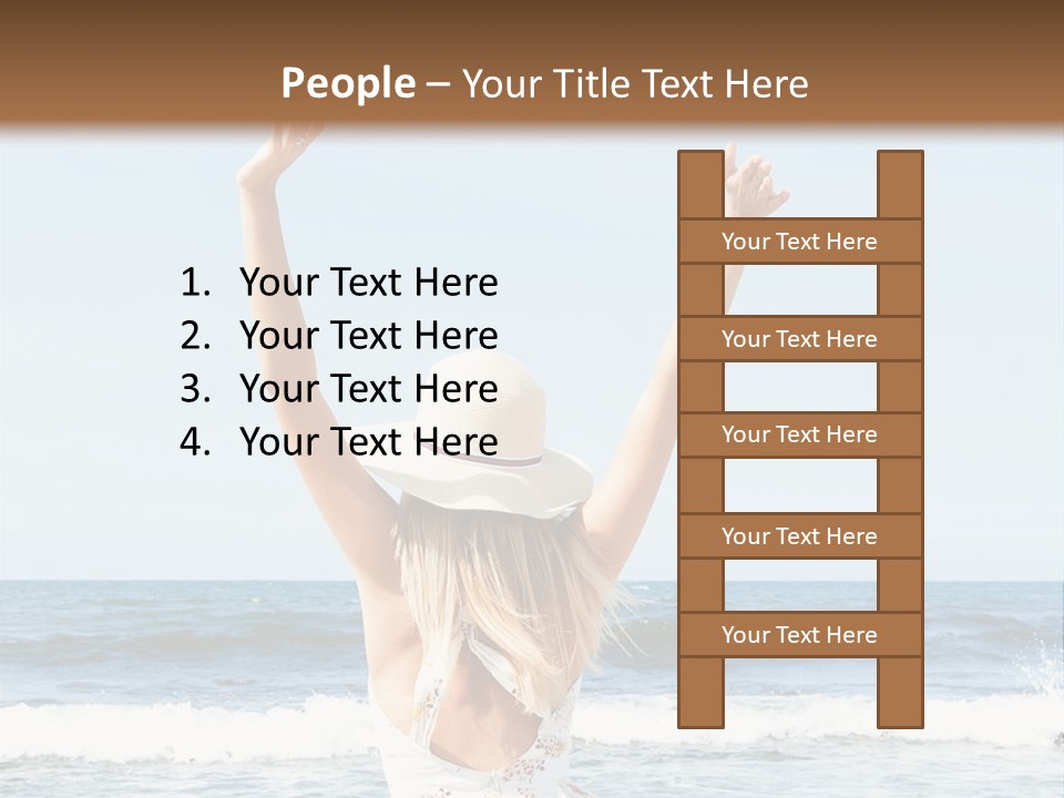 Coast Sunrise Portrait PowerPoint Template