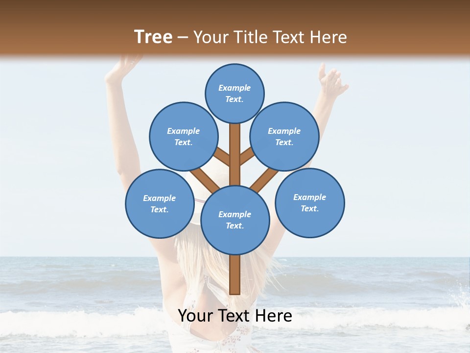 Coast Sunrise Portrait PowerPoint Template