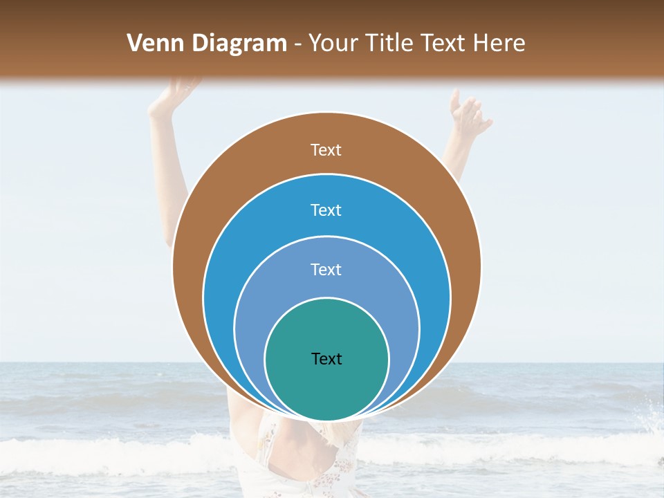 Coast Sunrise Portrait PowerPoint Template