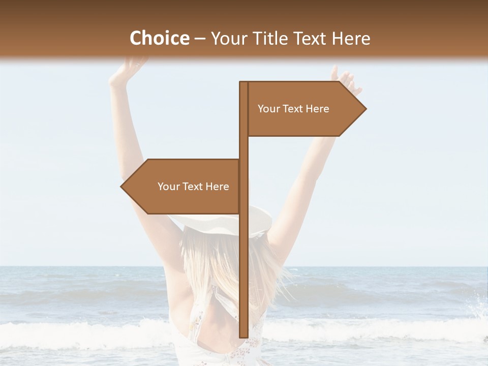 Coast Sunrise Portrait PowerPoint Template