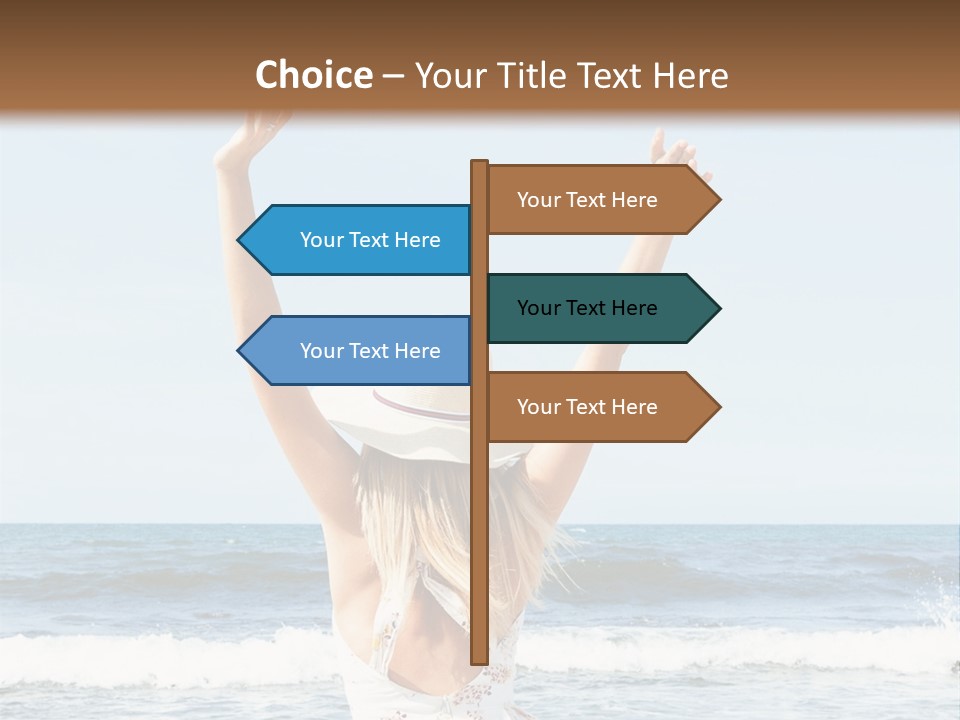 Coast Sunrise Portrait PowerPoint Template