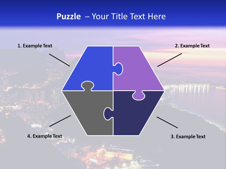 Calm Pensioner Portrait PowerPoint Template