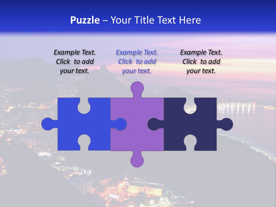 Calm Pensioner Portrait PowerPoint Template