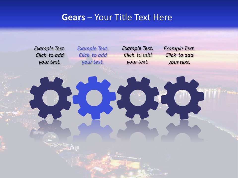 Calm Pensioner Portrait PowerPoint Template