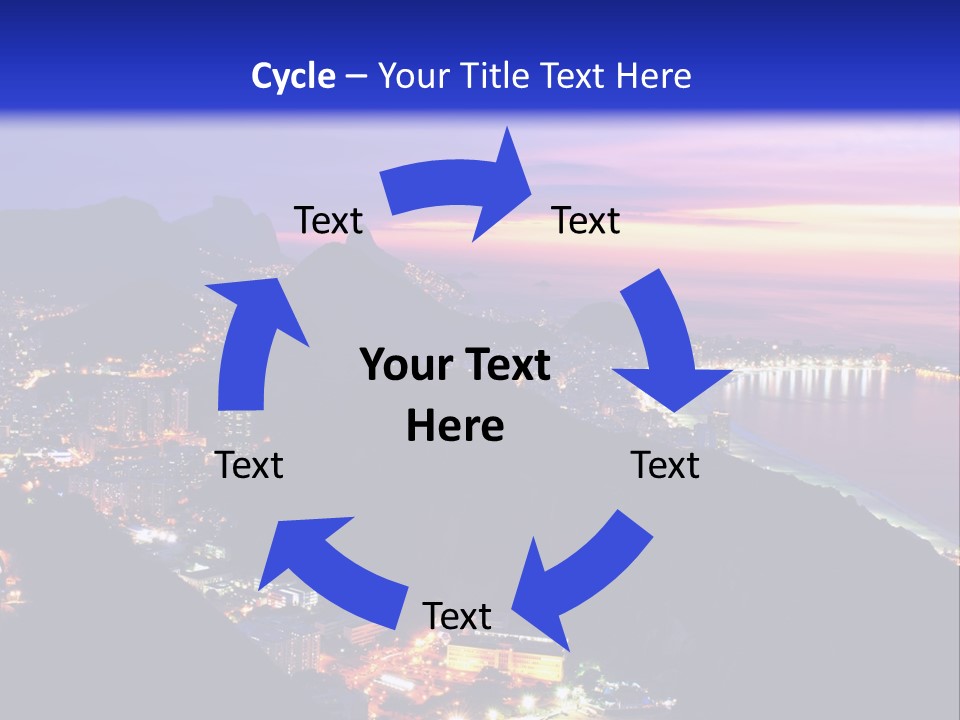 Calm Pensioner Portrait PowerPoint Template