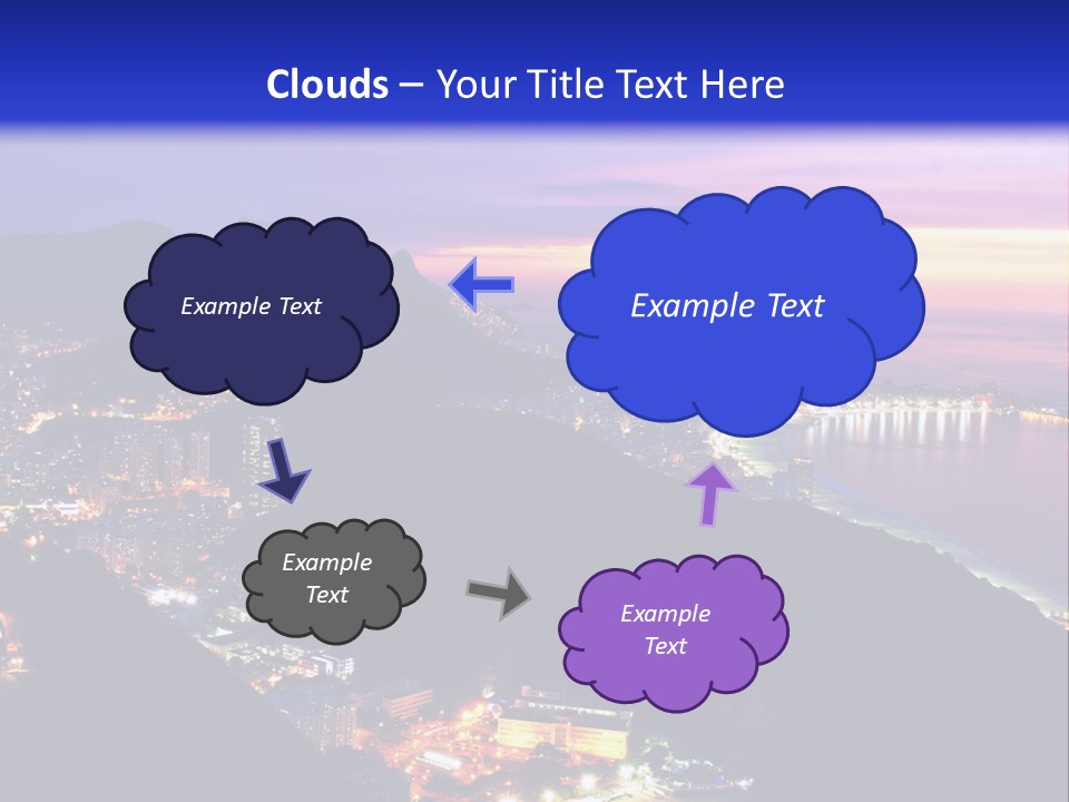 Calm Pensioner Portrait PowerPoint Template