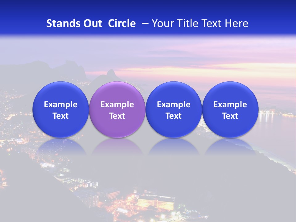 Calm Pensioner Portrait PowerPoint Template