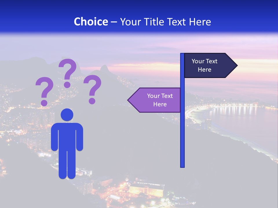 Calm Pensioner Portrait PowerPoint Template