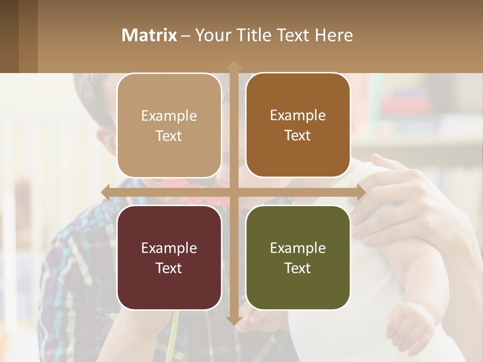 Pensioner Daughter Elderly PowerPoint Template