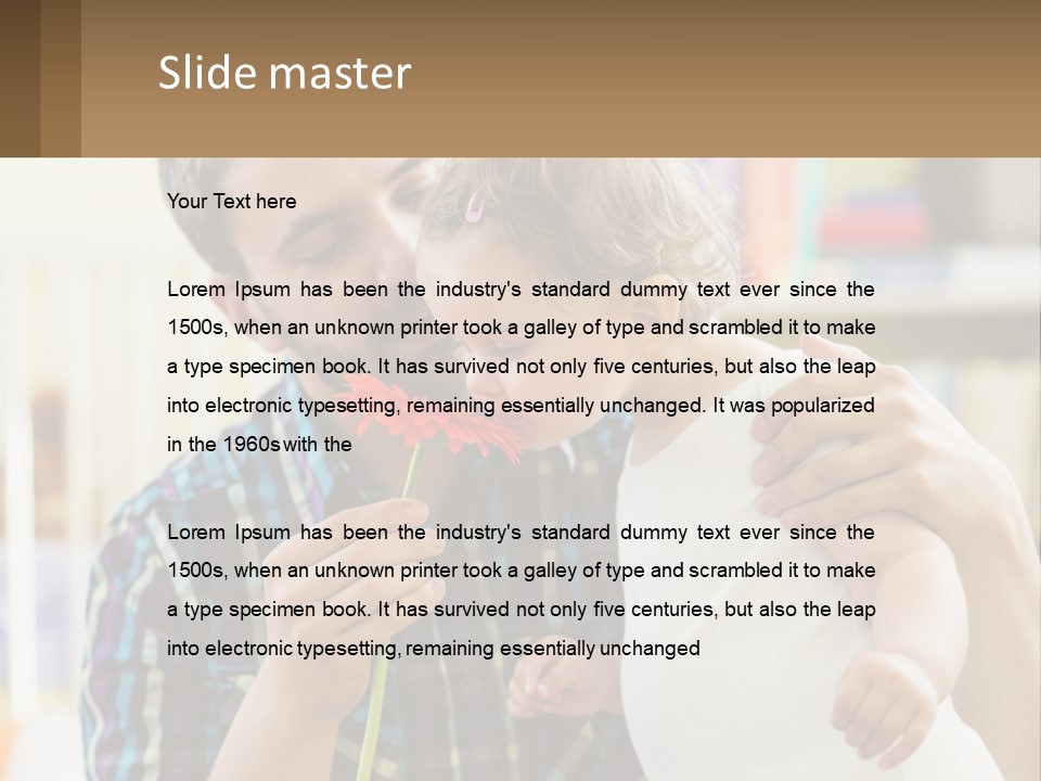 Pensioner Daughter Elderly PowerPoint Template