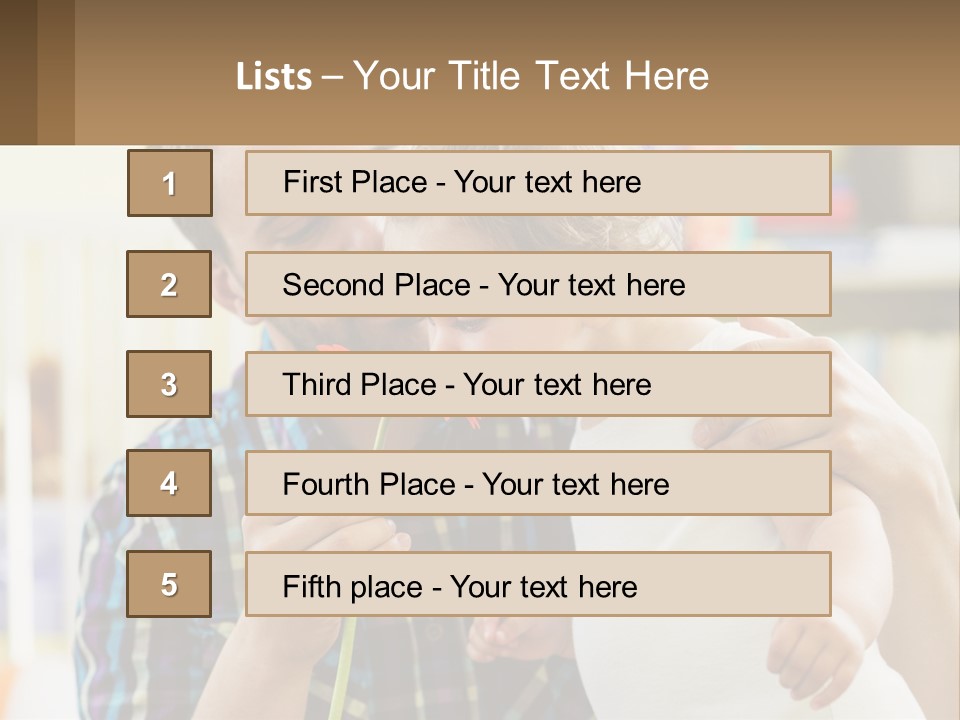 Pensioner Daughter Elderly PowerPoint Template