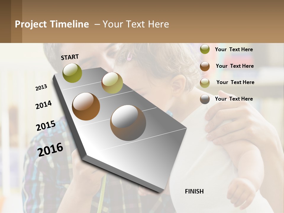 Pensioner Daughter Elderly PowerPoint Template