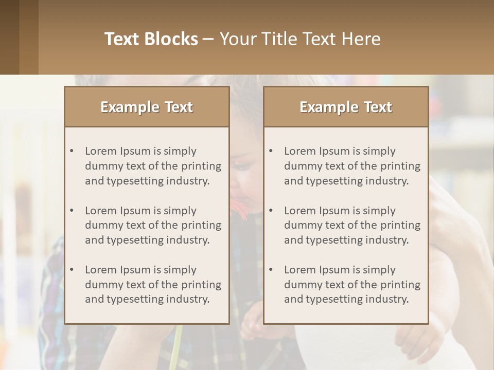 Pensioner Daughter Elderly PowerPoint Template