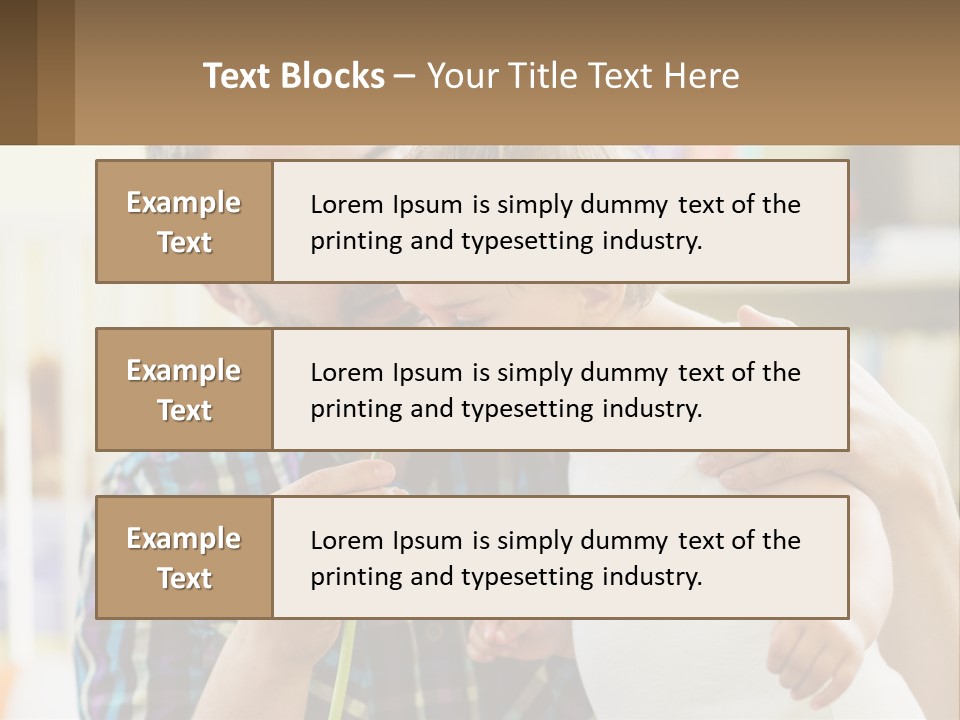 Pensioner Daughter Elderly PowerPoint Template