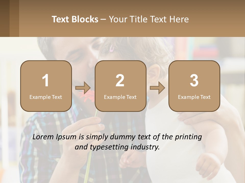 Pensioner Daughter Elderly PowerPoint Template