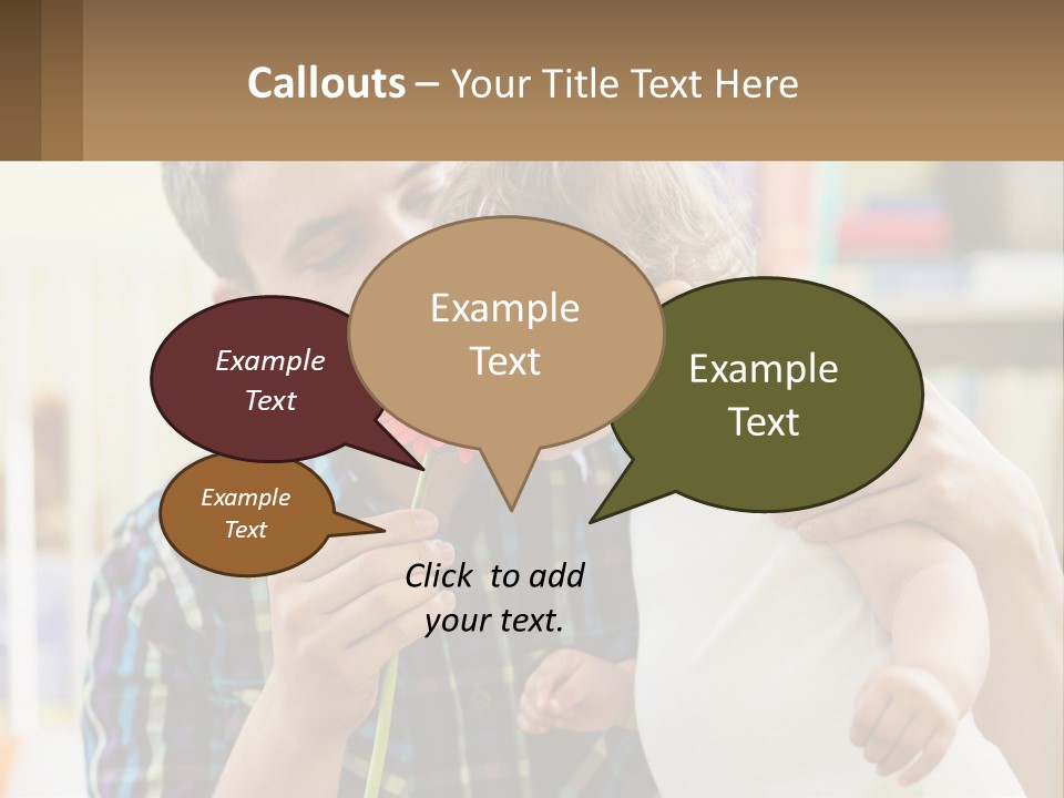 Pensioner Daughter Elderly PowerPoint Template