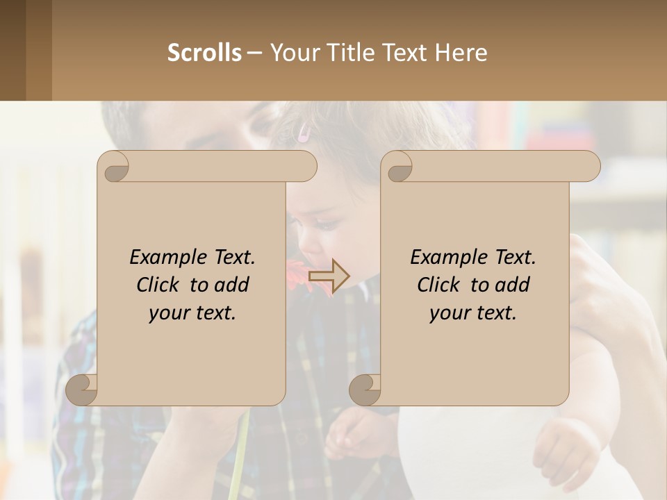 Pensioner Daughter Elderly PowerPoint Template