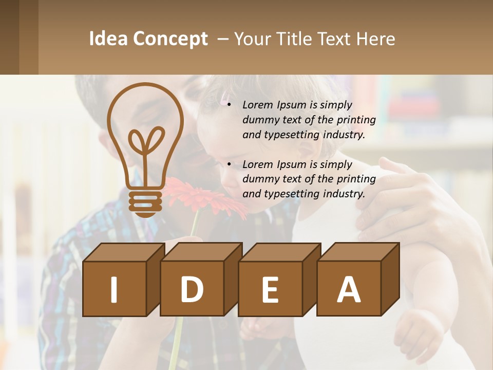 Pensioner Daughter Elderly PowerPoint Template