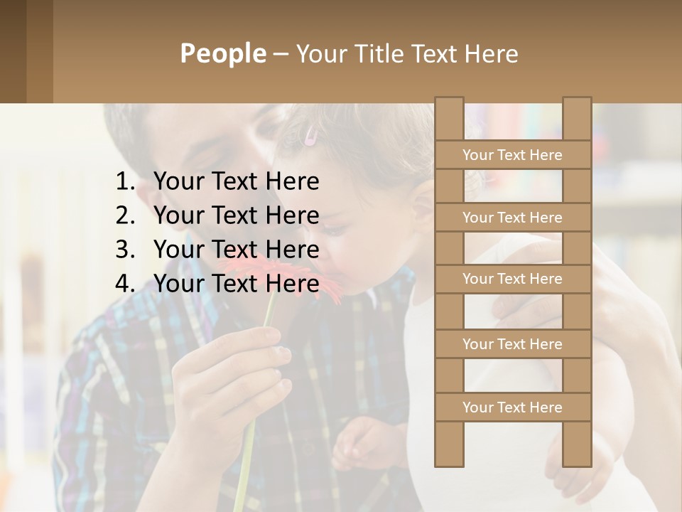 Pensioner Daughter Elderly PowerPoint Template