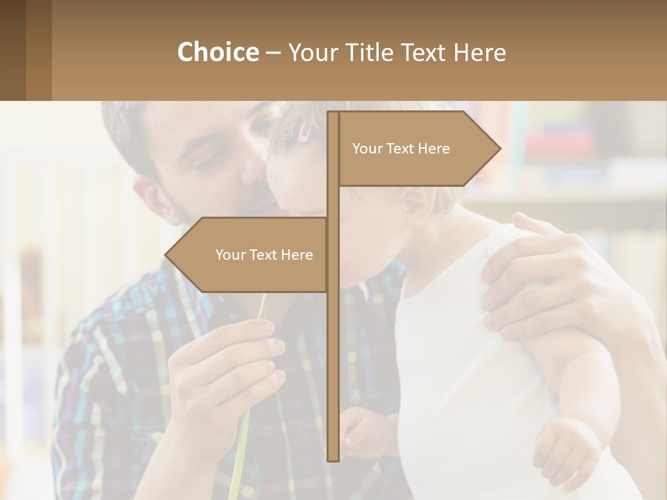 Pensioner Daughter Elderly PowerPoint Template