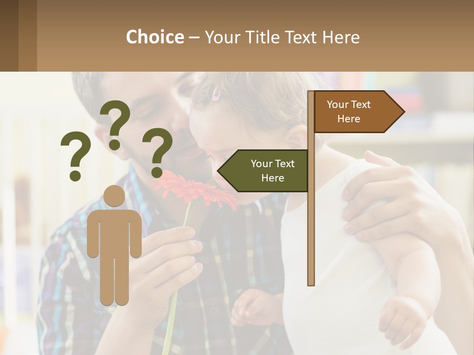 Pensioner Daughter Elderly PowerPoint Template