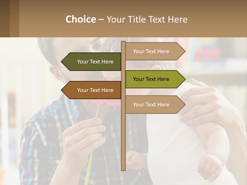 Pensioner Daughter Elderly PowerPoint Template