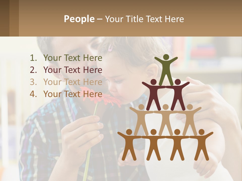 Pensioner Daughter Elderly PowerPoint Template