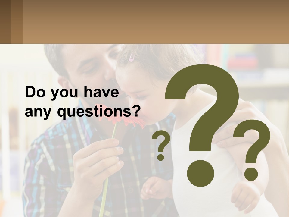 Pensioner Daughter Elderly PowerPoint Template