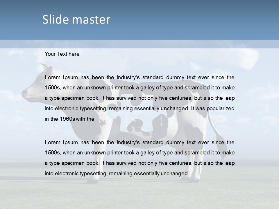 Family Coast Caucasian PowerPoint Template