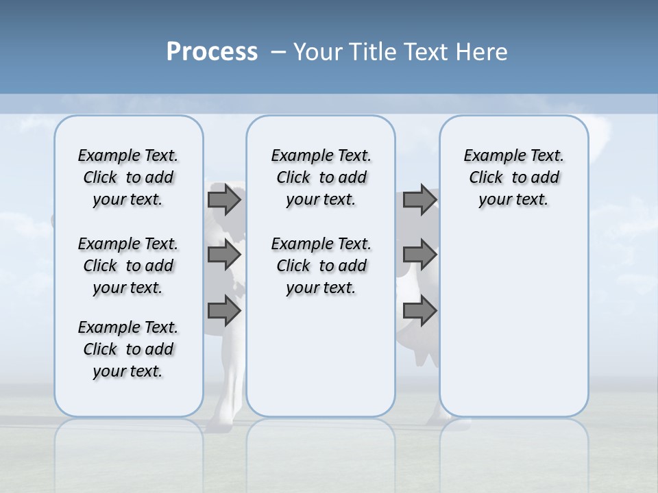 Family Coast Caucasian PowerPoint Template