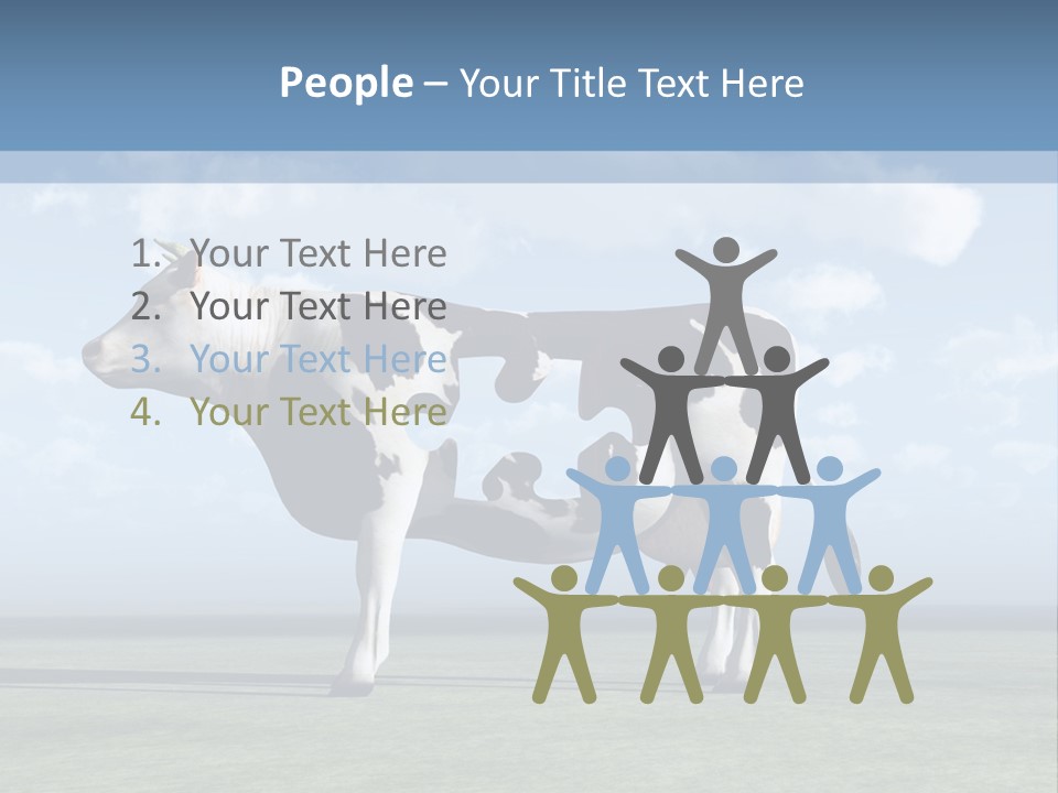 Family Coast Caucasian PowerPoint Template