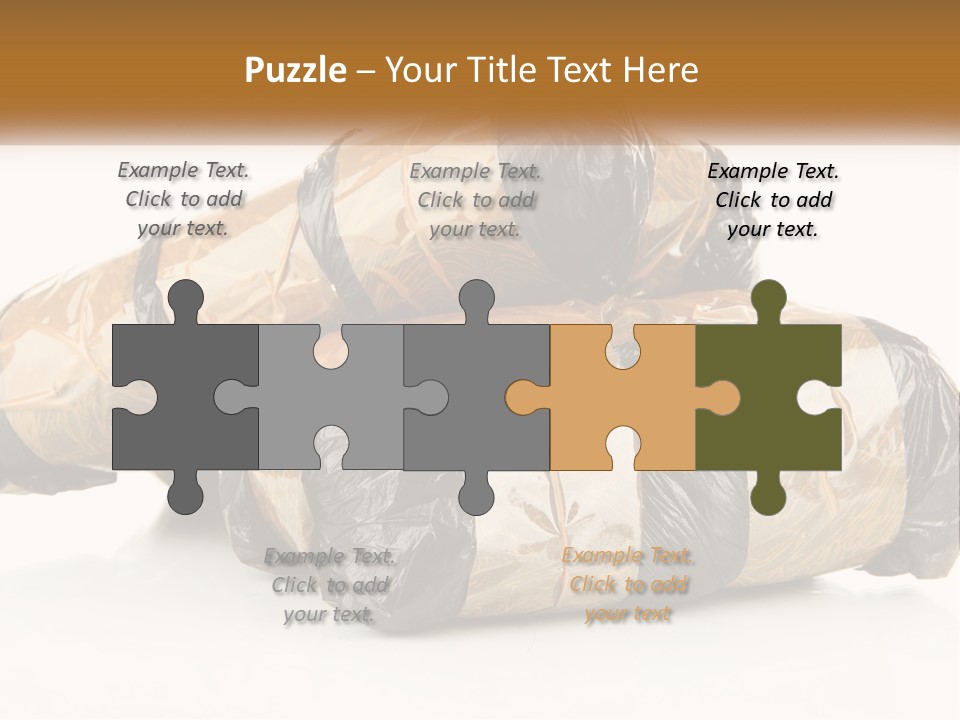 Caucasian Pensioner White PowerPoint Template