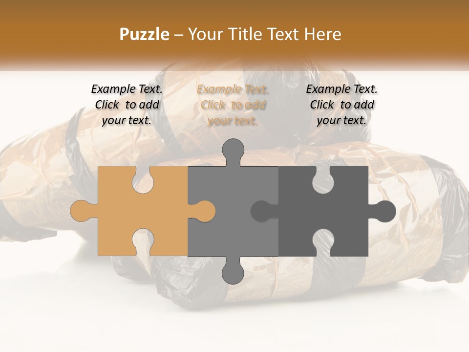 Caucasian Pensioner White PowerPoint Template