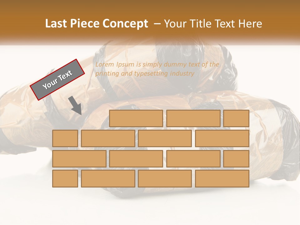 Caucasian Pensioner White PowerPoint Template