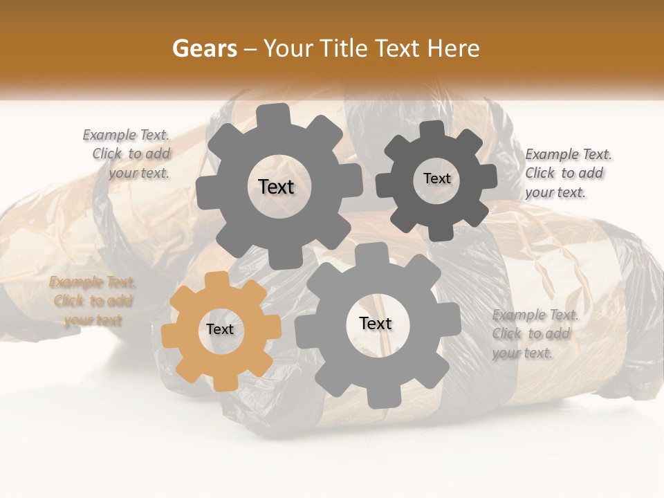 Caucasian Pensioner White PowerPoint Template