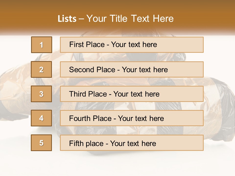 Caucasian Pensioner White PowerPoint Template