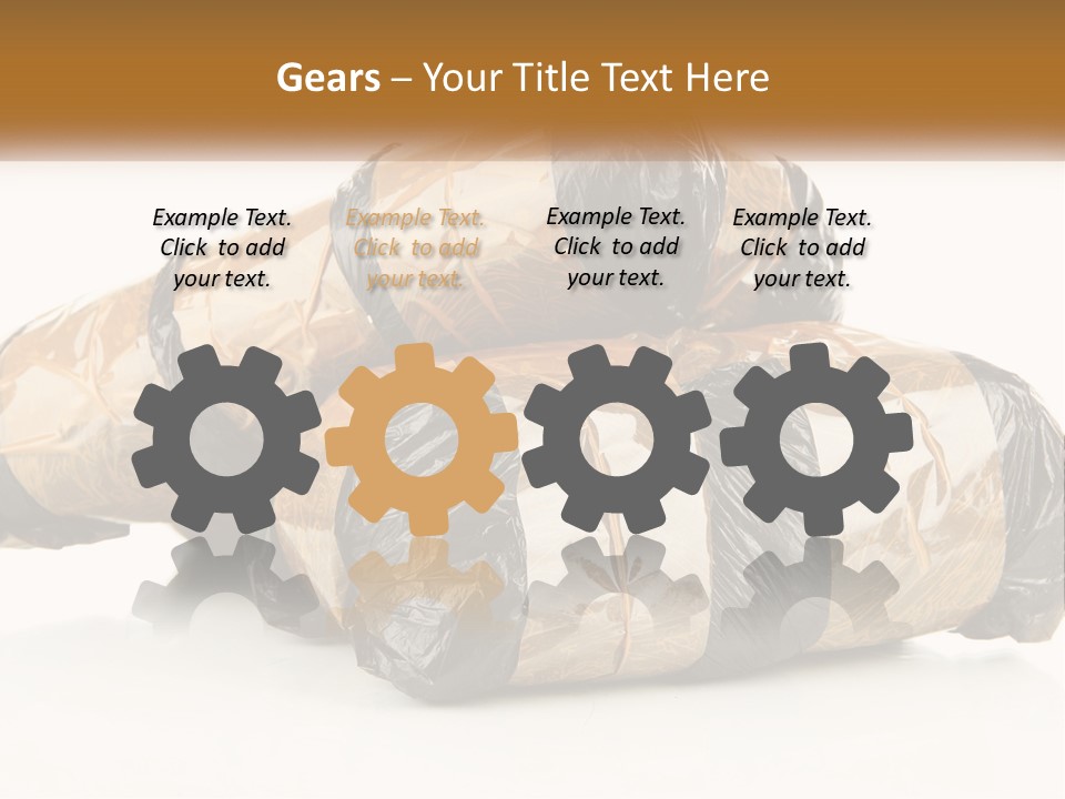 Caucasian Pensioner White PowerPoint Template