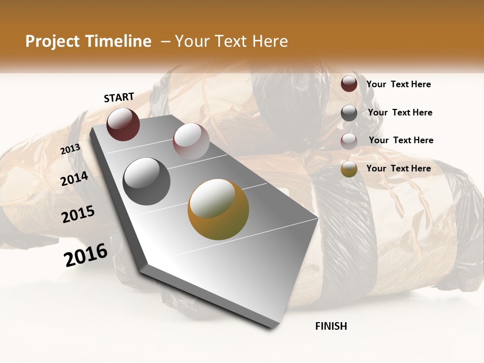 Caucasian Pensioner White PowerPoint Template