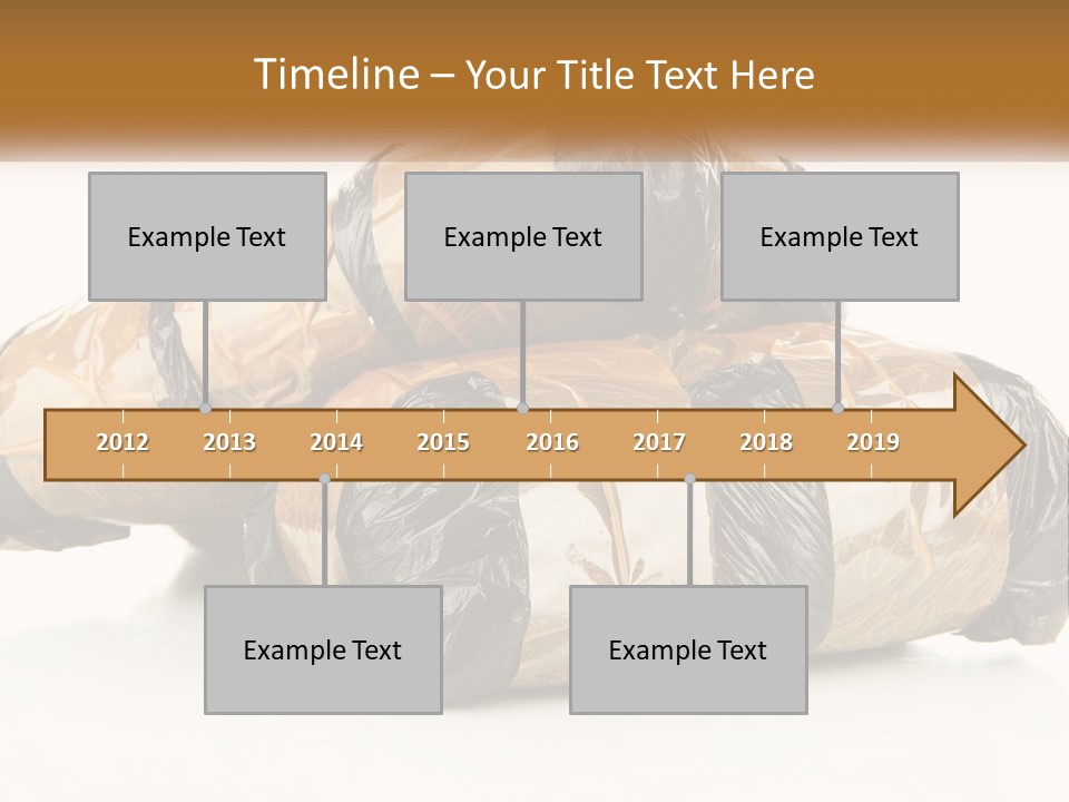 Caucasian Pensioner White PowerPoint Template