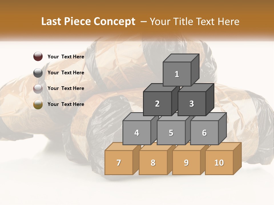 Caucasian Pensioner White PowerPoint Template