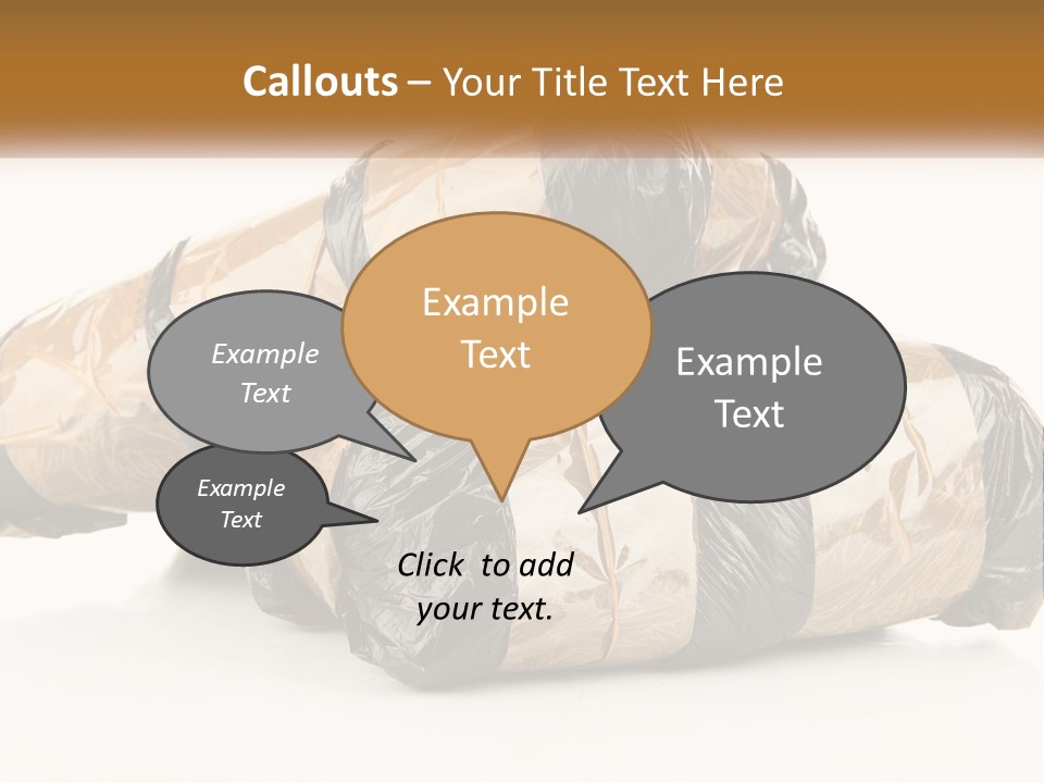 Caucasian Pensioner White PowerPoint Template