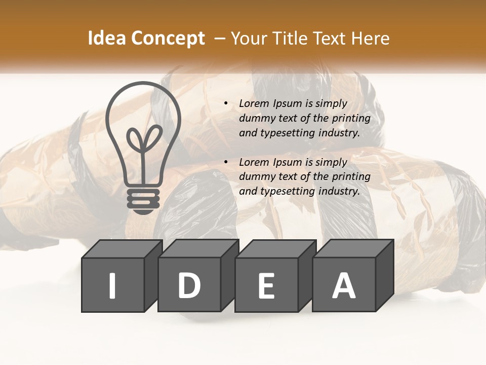 Caucasian Pensioner White PowerPoint Template