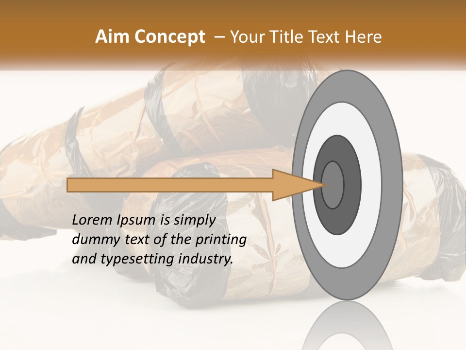 Caucasian Pensioner White PowerPoint Template