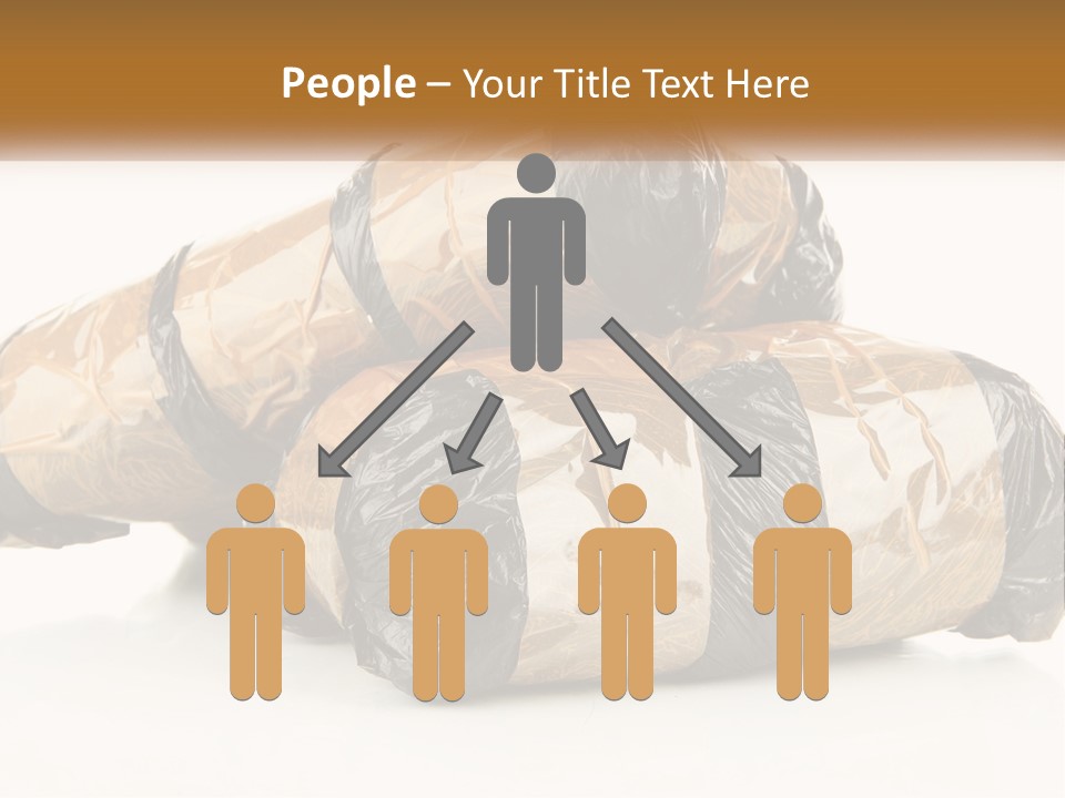 Caucasian Pensioner White PowerPoint Template