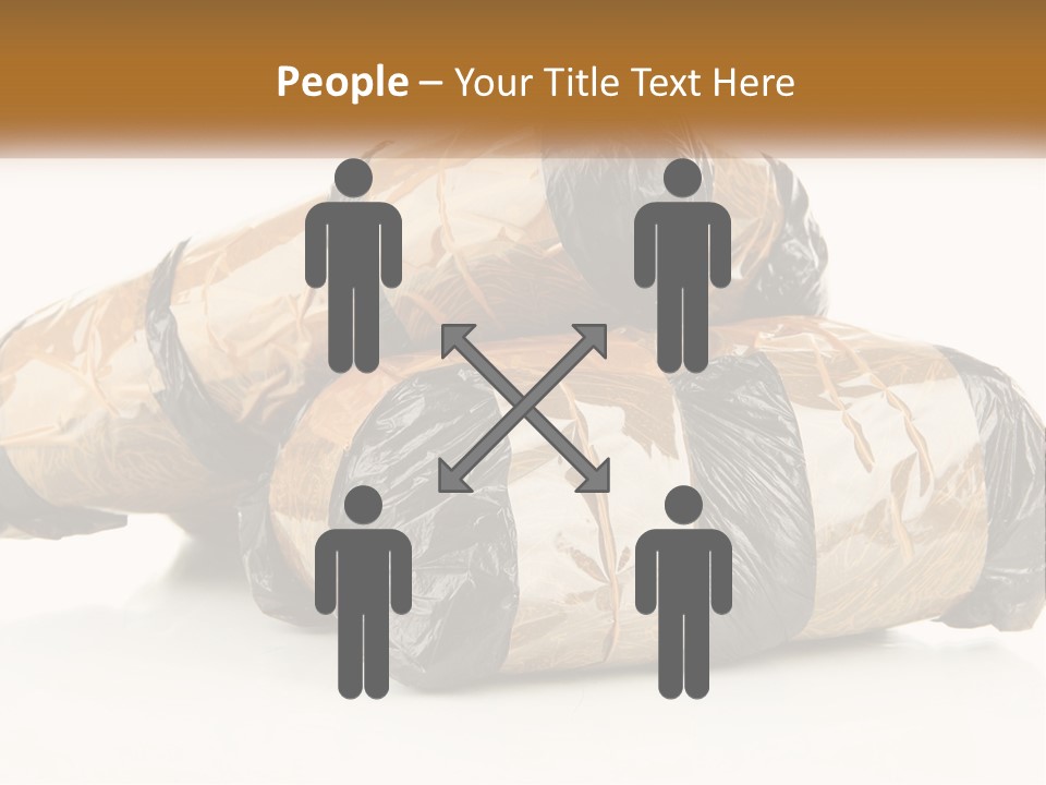 Caucasian Pensioner White PowerPoint Template